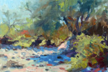 Impressionistic landscape painting by plein air artist Deborah McAllister