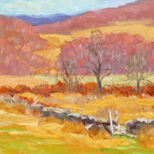 impressionistic painting with warm colors by artist Judith Reeve